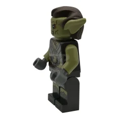 LEGO Orco - Cabeza Verde Oliva, Armadura Gris Oscuro Perlado sobre…