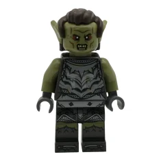 LEGO Orco - Cabeza verde oliva, armadura gris oscuro perla con…