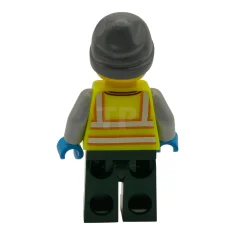 LEGO Snowplow Driver - Male, Neon Yellow Safety Vest with Reflective…