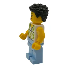 LEGO Touriste - Femme, haut blanc sans manches avec des feuilles…