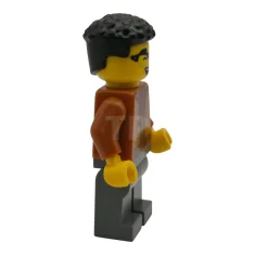 LEGO Conducteur de supercar EV - Homme, veste orange foncé, jambes…