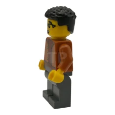 LEGO Conducteur de supercar EV - Homme, veste orange foncé, jambes…