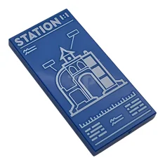 LEGO Tile 2 x 4 with Central Train Station (Set 60469)…
