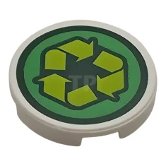 LEGO Tile, Round 2 x 2 with Bottom Stud Holder with…