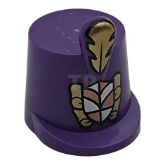 LEGO Minifigure, Headgear Hat, Imperial Guard Shako with Gold Feather Plume…