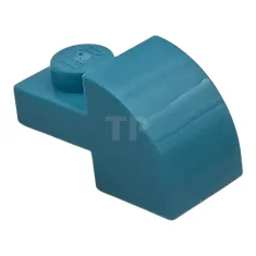 LEGO Dakpan, gebogen 2 x 1 met verzonken noppen