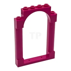 LEGO Cornice 1 x 6 x 7 arrotondata con pilastri