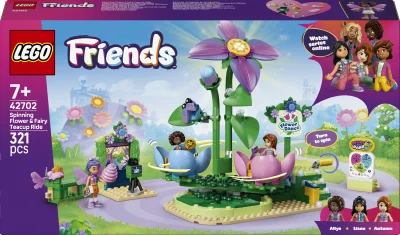 LEGO Draaiende theekopjesattractie met bloementhema