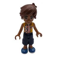LEGO Friends Leo - Bright Light Orange Sleeveless Shirt, Dark Blue…