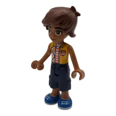 LEGO Friends Leo - Bright Light Orange Sleeveless Shirt, Dark Blue…