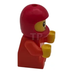 LEGO Driver Junior - Reddish Orange Body, Red Helmet (Construction Worker)
