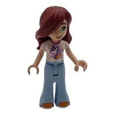 LEGO Friends Paisley - White Unicorn T-shirt, Bright Light Blue Trousers…