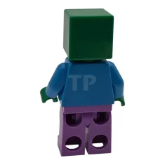 LEGO Zombie - Dark Purple Legs, Medium Azure Helmet