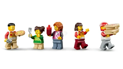 LEGO Pizzacentrale met voertuigen