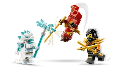 LEGO Kai en Cole's combivoertuigen