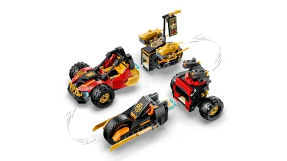 LEGO Kai en Cole's combivoertuigen