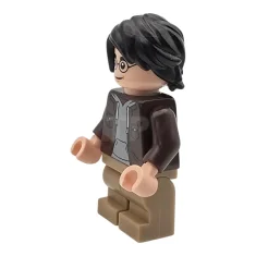 LEGO Harry Potter - Dunkelbraune offene Jacke, dunkelbraune mittlere Beine