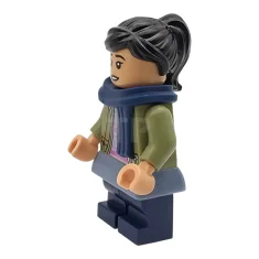 LEGO Cho Chang - Olivgrüne Jacke, dunkelblaue mittlere Beine