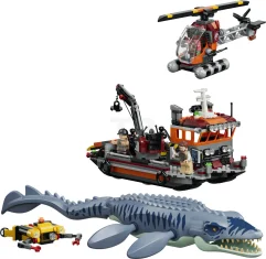 LEGO L’attaque du bateau par le mosasaure