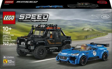 LEGO La Jaguar Project 7 et le Land Rover Defender