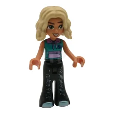 LEGO Friends Nova - Sudadera sin mangas turquesa oscuro, pantalón negro…