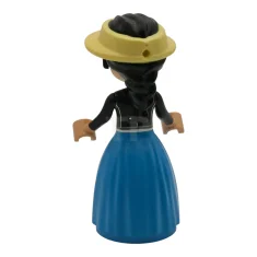 LEGO Friends Liann - Chaqueta de cuero negro, falda azul oscuro…