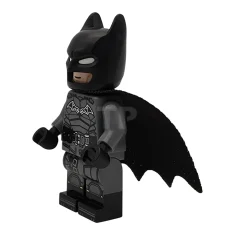 LEGO Batman - Dunkelblaugrauer Anzug, Kutte mit weißen Augen, schwarze Stiefel