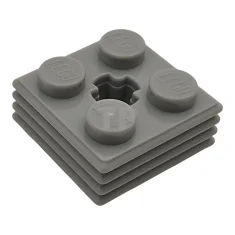 LEGO Piastra, modificata 2 x 2 x 2/3 a costine