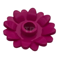 LEGO Plaat 1 x 1 Rond met bloemblaadjes (Zonnebloem)