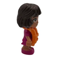 LEGO Friends Alba - Micro Doll, Magenta Dress, Orange Life Jacket