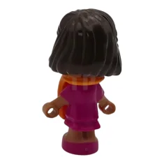 LEGO Friends Alba - Micro Doll, Magenta Dress, Orange Life Jacket