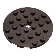 LEGO Plate, Round 6 x 6 with Hole