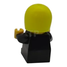 LEGO Driver Junior - Black Body, Neon Yellow Helmet (Firefighter)