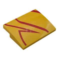 LEGO Slope 3 x 4 x 2/3 Curved with Zigzag Stripes…