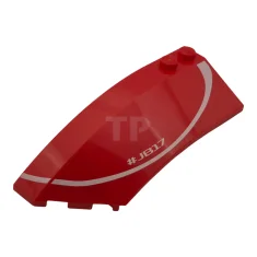 LEGO Shell 8 x 3 x 2 Wedge Left with '#JB17'…