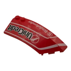 LEGO Shell 8 x 3 x 2 Wedge Right with UniCredit…