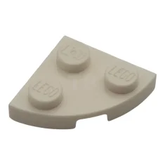 LEGO Plaque, coin rond 2 x 2