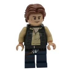 LEGO Han Solo - Black Vest with Pockets over Tan Shirt…