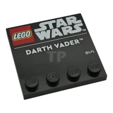 LEGO Tile, Modified 4 x 4 with Studs on Edge with…