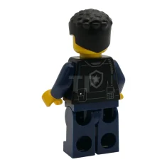 LEGO Police - City Officer Male, Black Safety Vest with Silver…