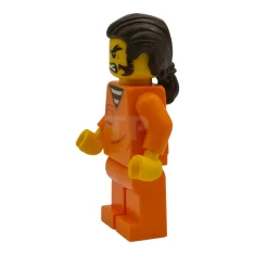 LEGO Police - City Jail Prisoner Male, Orange Prison Jumpsuit, Dark…