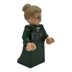 LEGO La profesora Minerva McGonagall: túnica verde oscuro, falda lisa, pelo…