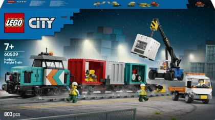 LEGO Harbor Freight Train with Crane & Truck