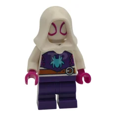 LEGO Ghost-Spider (Gwen Stacy) - Dark Purple Medium Legs, White Hood,…