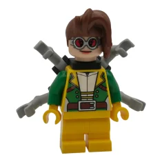 LEGO Doc Ock - Female, Medium Legs, Green Open Jacket, Round…