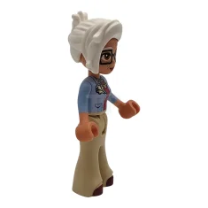 LEGO Friends Renee - Light Blue Jacket, Tan Trousers Bell-Bottoms, Dark…
