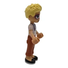 LEGO Friends Olly - White Shirt with Bandana, Dark Orange Trousers,…