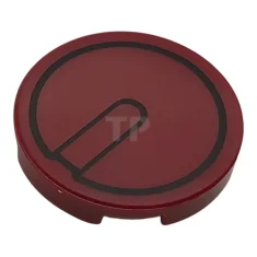 LEGO Tile, Round 2 x 2 with Bottom Stud Holder with…