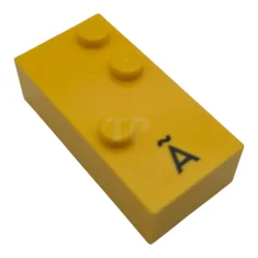 LEGO Brick, Braille 2 x 4 with 3 Studs with Black…