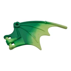 LEGO Dragon Wing 8 1/4 x 5 met gemarmerd geelgroen patroon…